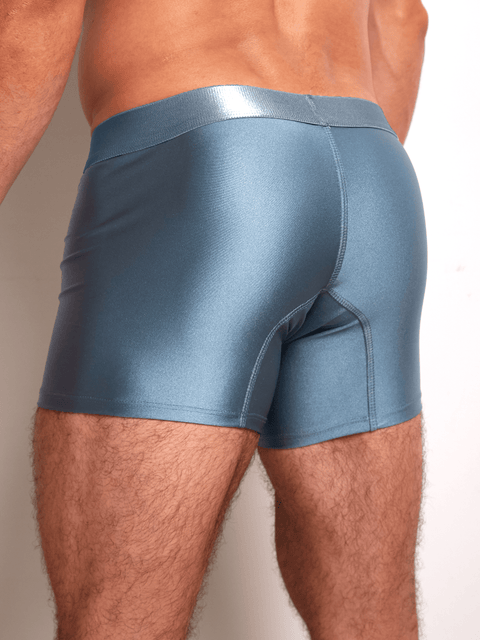 Bóxer clásico en microfibra destellante para hombre | BONER - Azul