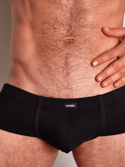Bóxer Brief clásico en algodón para hombre | BONER - Negro