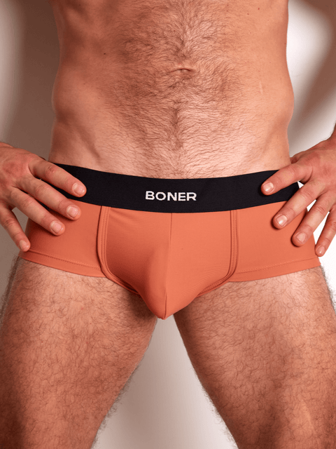 Bóxer Brief clásico en nylon para hombre | BONER - Naranja