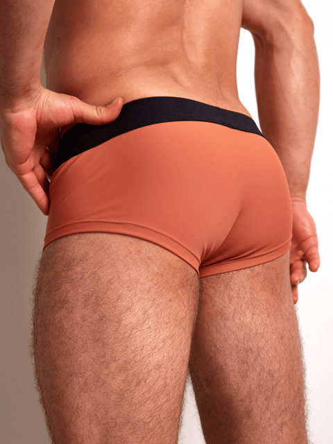 Bóxer Brief clásico en nylon para hombre | BONER - Naranja